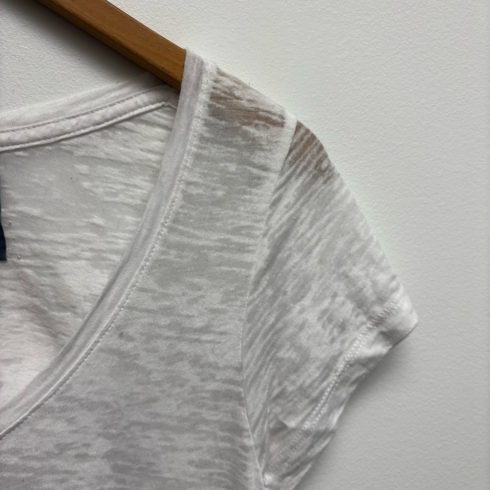Nation LTD White Burnout Tee Shirt - Picture 4 of 8
